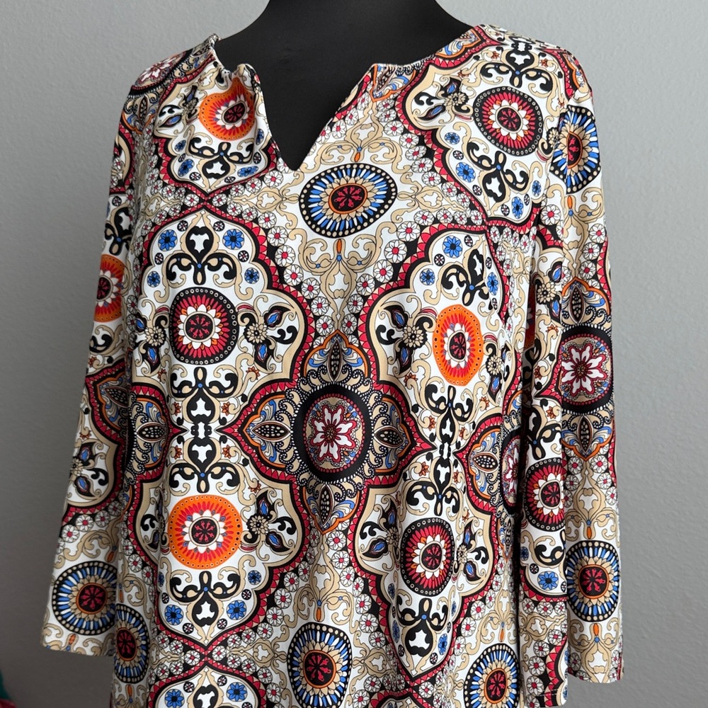 Jude Connally Multicolor Patterned Mini Dress Siz… - image 3